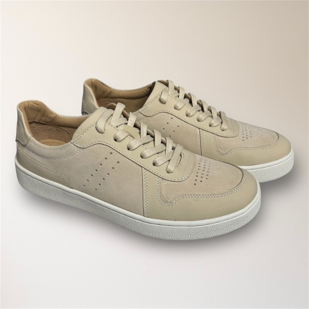 Nisolo Women's 5 Bone‎ White Leather Bria Go-To Court Sneakers New in Box $160